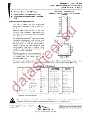 SN74AHC573DBR datasheet  